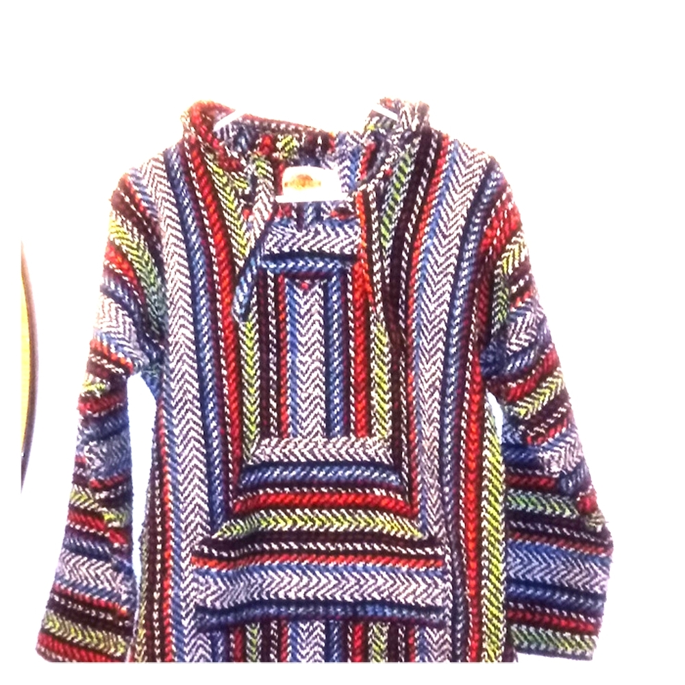 Colorful threaded hoodie